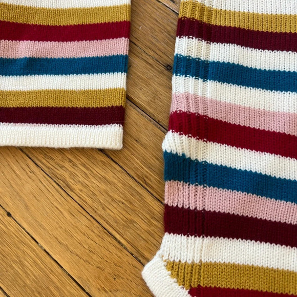 NWT St. John’s Bay Multi-Colored Knit Striped Sweater | L - Picture 2 of 5